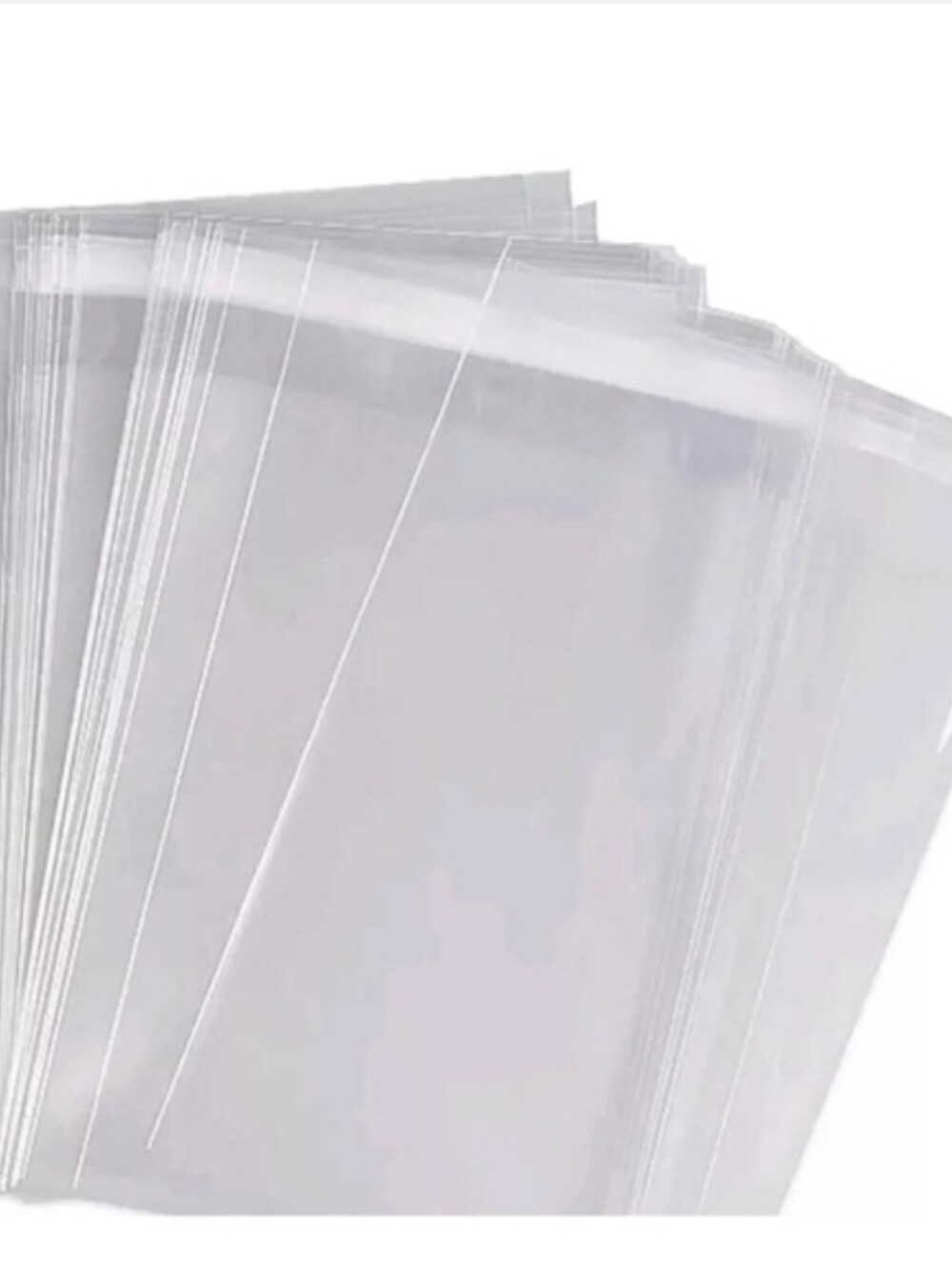 NWOT (20) 4"x6" Clear Adhesive Strip Poly Plastic Bags